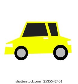 ilustração vetorial simples de um carro com um design moderno e minimalista