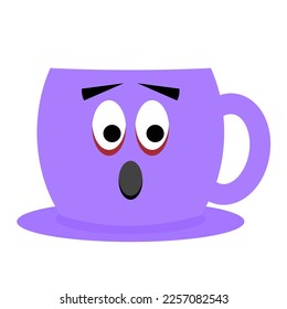 simple vector illustration cartoon cup