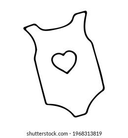 Einfache Vektorgrafik von Kinderkleidung doodle Symbol.