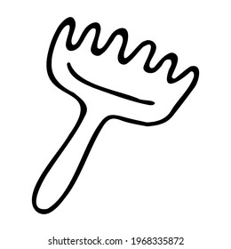 Simple vector illustration of a children's rakes