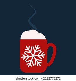 simple vector illustration 
 Christmas mug