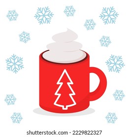 ilustración vectorial simple 
 Mugre de Navidad