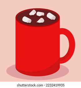 simple vector illustration 
 Christmas mug