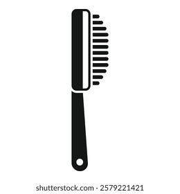 Simple vector illustration of a cleaning brush on a white background