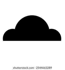 ilustração de vetor simples de uma nuvem