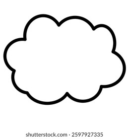 A simple vector illustration of clouds, perfect for various design projects.