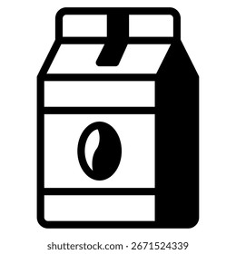Ilustración vectorial sencilla de una cafetera con Elementos de marca.