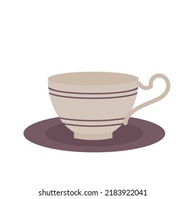 simple vector illustration of coffee mug