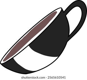 Simple vector illustration of a coffee mug