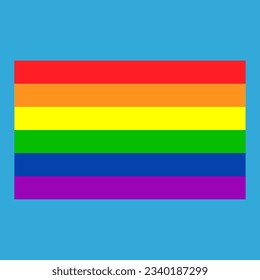 simple vector illustration colorful rainbow lines