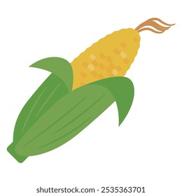 Simple vector illustration of corn