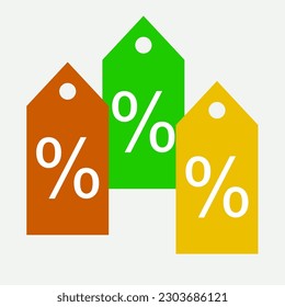 simple vector illustration of coupons