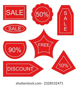 simple vector illustration of coupons