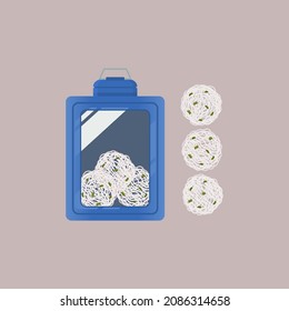 simple vector illustration of crackers