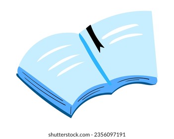 Simple vector illustration of a diary, writing, drawing, journal.
