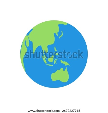 simple vector illustration of the earth globe. Earth icon. Simple Vector. Modern Design