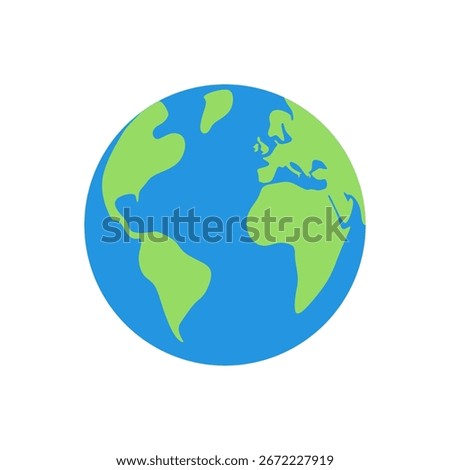 simple vector illustration of the earth globe. Earth icon. Simple Vector. Modern Design