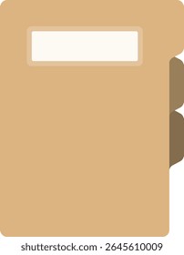 Ilustración vectorial sencilla de carpetas de archivos en estilo plano. Ideal para diseño de interfaz de usuario, iconos de oficina, organización de documentos, uso de Web y materiales educativos o de negocios.