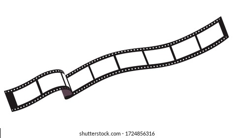 simple vector illustration of a film frame