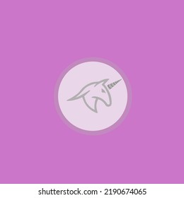 ilustración vectorial simple formando un poni