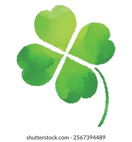 Simple vector illustration of a four leaf clover