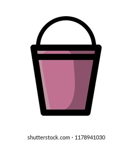 Simple vector illustration of garden bucket