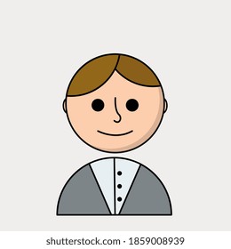 einfache Vektorgrafik mit geametric man
