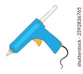 simple vector illustration of a glue gun