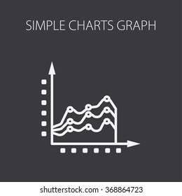 Simple Vector Illustration Graphs Charts Visualize Stock Vector ...