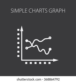 Simple vector illustration with graphs and charts. To visualize the presentation and processing of data.