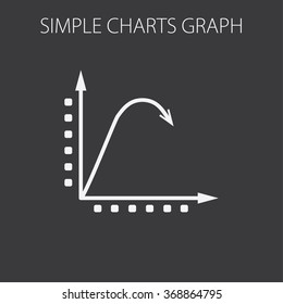 Simple vector illustration with graphs and charts. To visualize the presentation and processing of data.