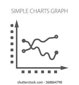 Simple vector illustration with graphs and charts. To visualize the presentation and processing of data.