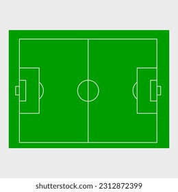 simple vector illustration green field