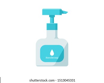  simple vector illustration of hand soap.