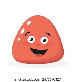 Simple vector illustration happy monster 