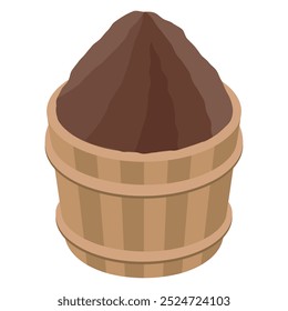 Einfache Vektorgrafik von Hatcho miso
