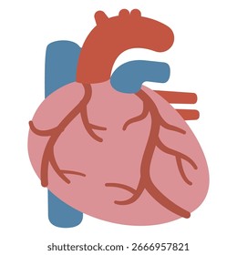 Simple vector illustration of a heart