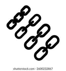 Simple Vector Illustration of Interlocking Chains
