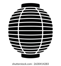 Ilustração de vetor simples de um lanterna japonês