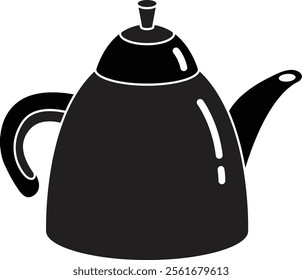 Simple vector illustration of kettle, simple icon