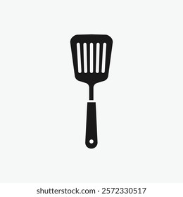 Simple Vector Illustration of a Kitchen Spatula