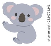 Simple vector illustration of a koala