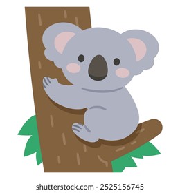 Simple vector illustration of a koala