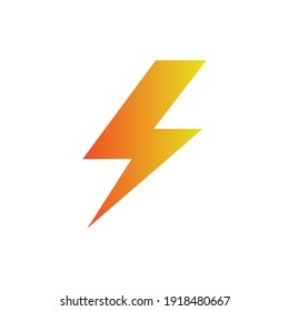 simple vector illustration of lightning 