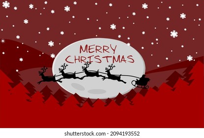 simple vector, illustration, line art, cartoon. You can use this vector as a greeting card for Christmas celebrations.