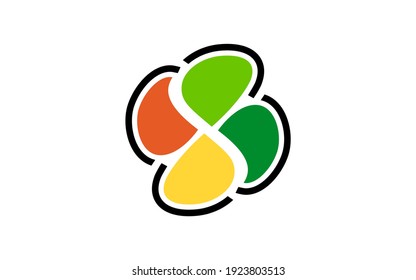 Simple vector illustration of maple mark