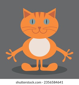 Simple vector illustration monster with open mouth