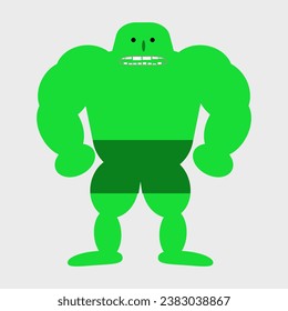 Simple vector illustration monster with open mouth
