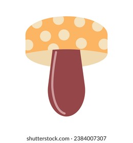 Simple vector illustration of a mushroom