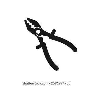 Simple Vector Illustration of a Pair of Pliers